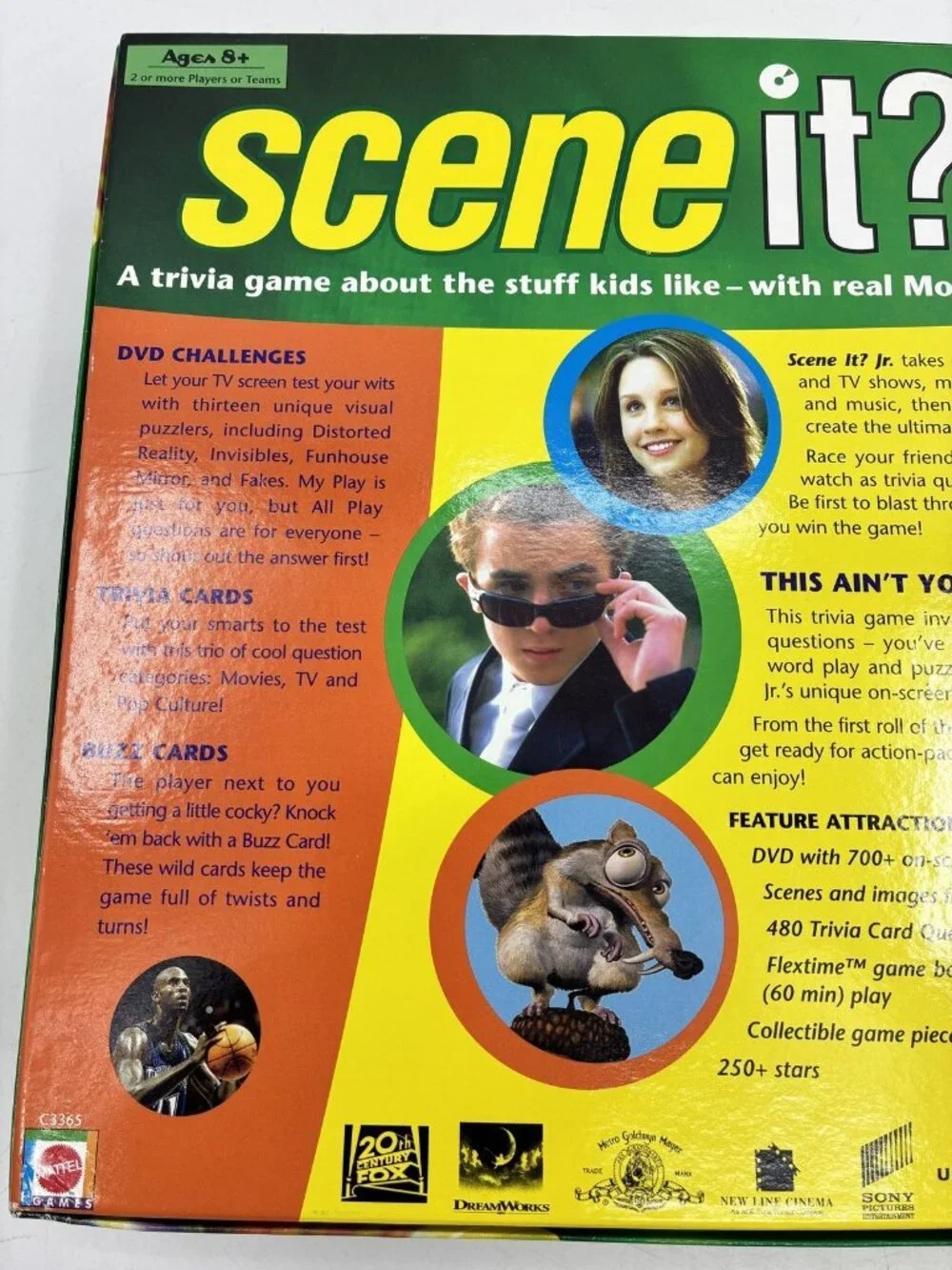 Vintage 2004 Scene It Jr. The DVD Game Movie Music TV Sports Trivia Ages 8+